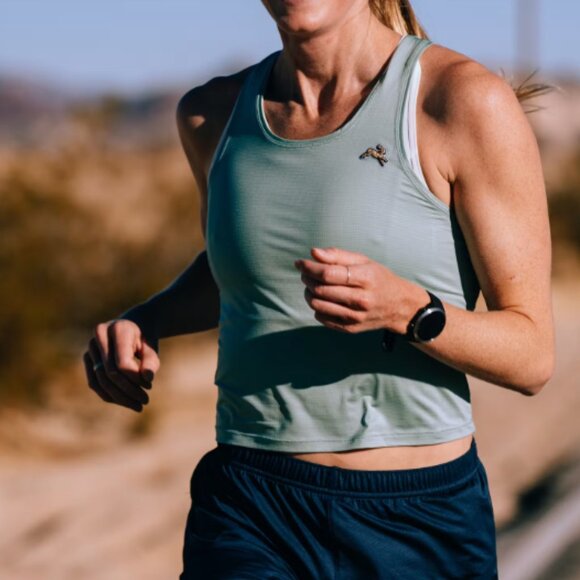 Tracksmith Tops - Tracksmith Twilight Crop Tank, Small